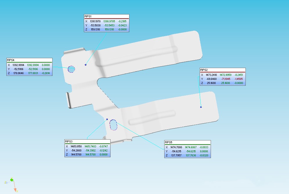 三坐标测量机Rational DMIS软件用RPS基准点建立坐标系(图2)